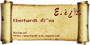 Eberhardt Éva névjegykártya